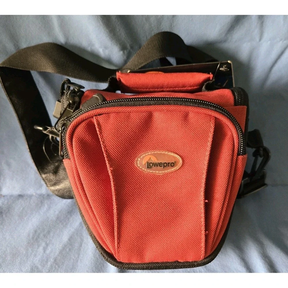Lowepro EX 220 Nylon Holster-style Shoulder Camera Bag - Rust Red Color